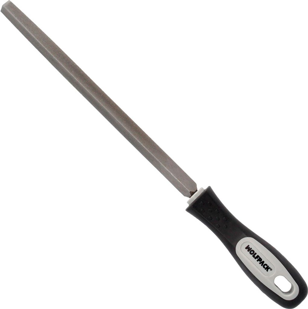 Mittelfeine Dreiecksfeile Maurer mit Griff - 8"