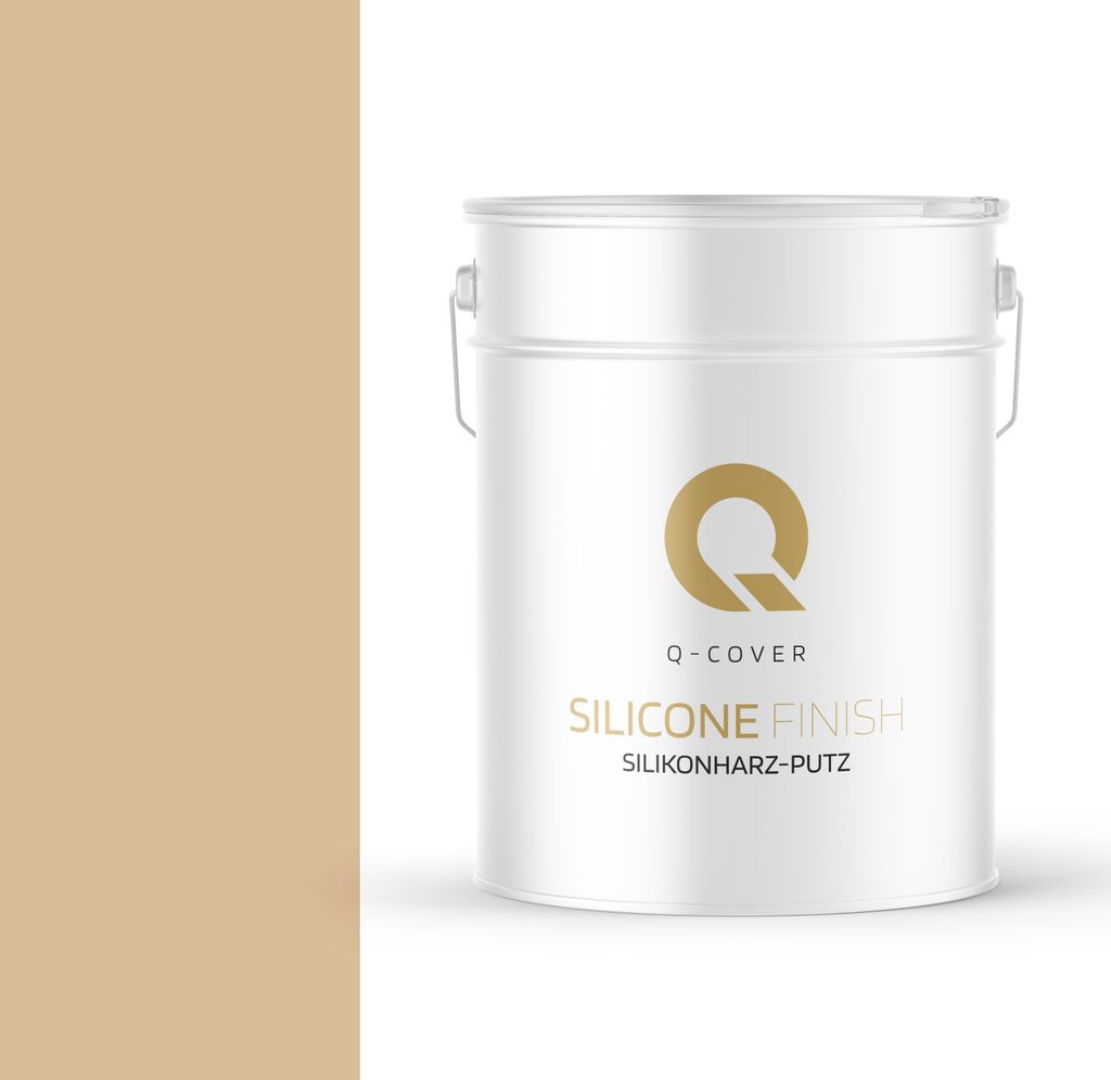 Silikonharz-Putz | Beige | Reibeputz | Silikonputz | Fassadenputz | Kratzputz Oberput Strukturputz Fertigputz Wände Und Decken | 15 kg 1,5 mm