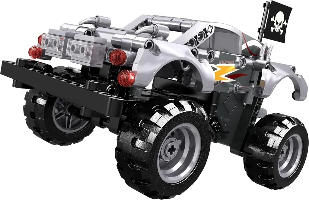 Maquette Monster Truck Silver Open Bricks à Monter Jeu de Loisir Créatif - 3
