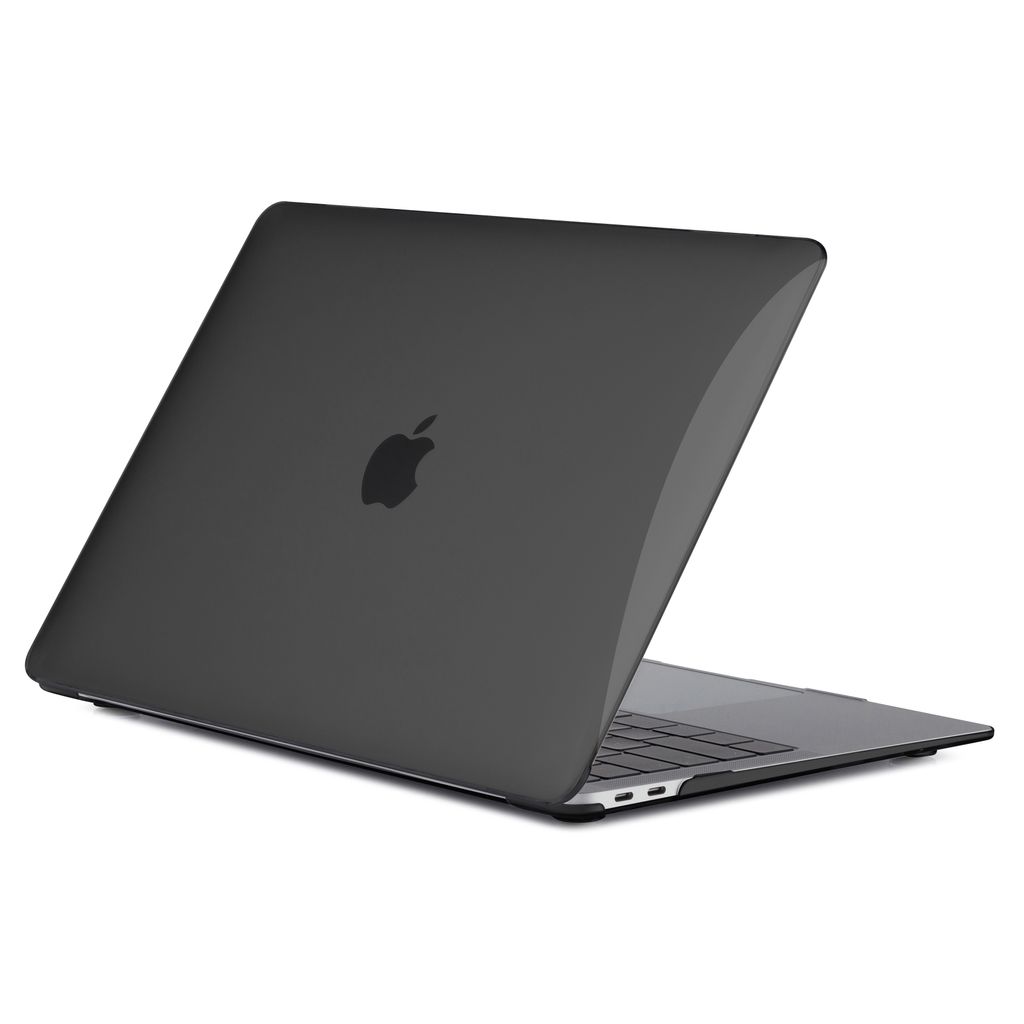 Schutzhülle für Apple MacBook Air 13.6" (2025-2022) M3 M2 2-Teilig Hartcase Schutz Etui Tasche Hülle Modell A3240 A3113 A2681 - Schwarz