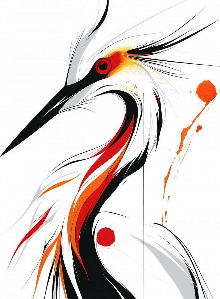 Plakat 15x20cm Storch