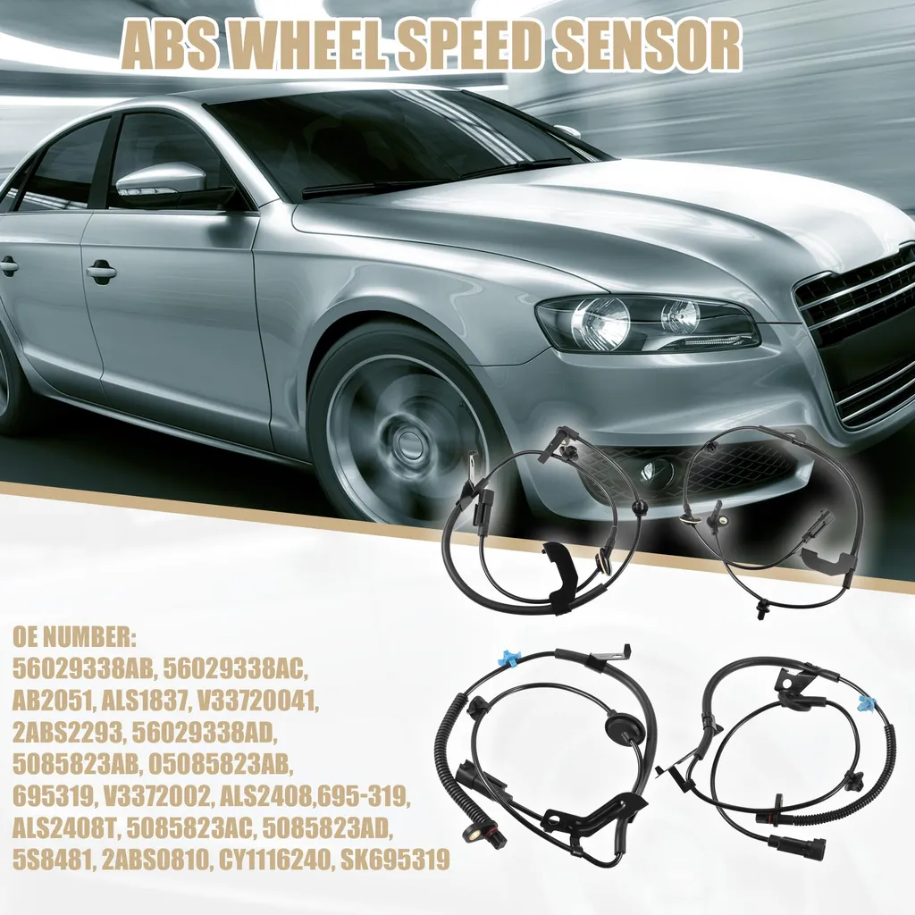 Capteur de vitesse de roue ABS Chrysler 200 kit complet 4 pièces 56029338AB