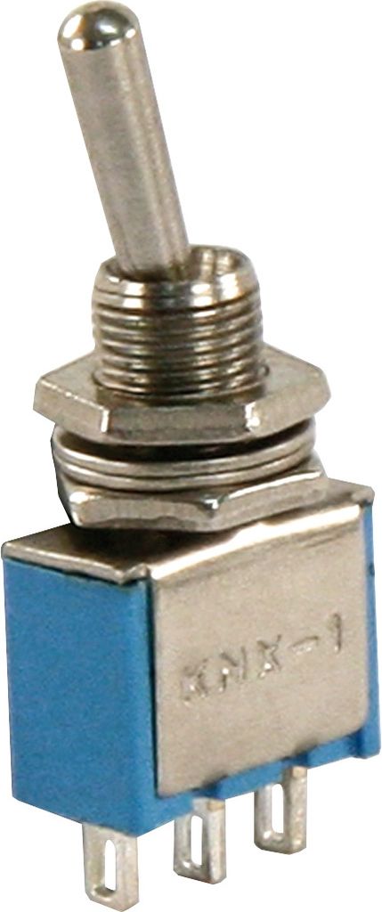 Miniatur-Kippschalter McPower, 3-polig, 1xUM, 2 Stellungen: EIN / EIN