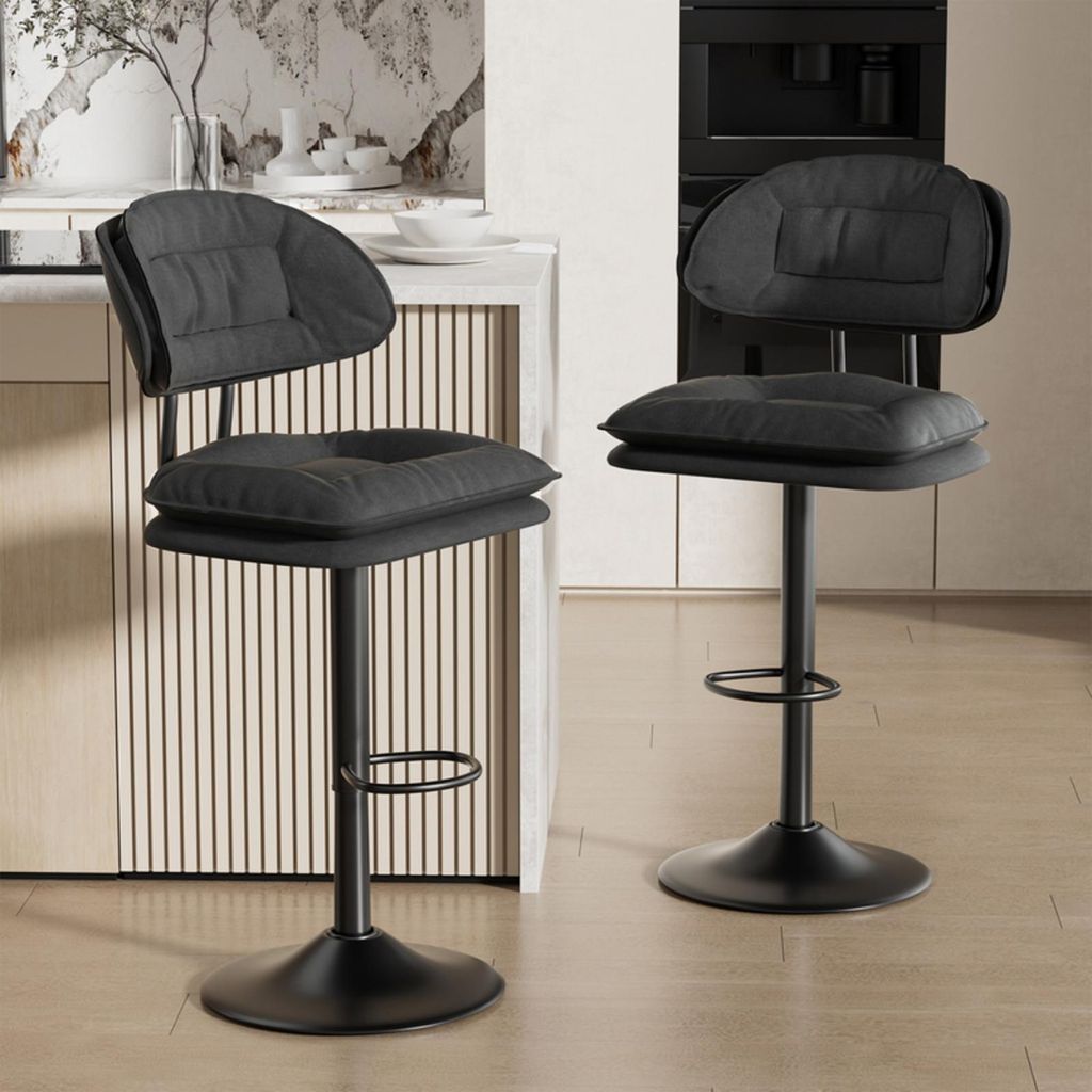 Hawthyhome Barhocker 2er Set Ergonomische Gepolsterte Produktbild 