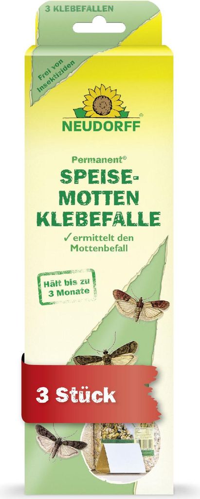 Neudorff SpeisemottenKlebefalle Permanent 3 Stück, 314705 Produktbild 