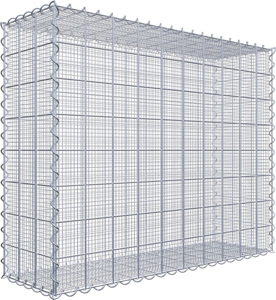 Splittgabione 100 cm x 80 cm x 30 cm (L x H x T), Maschenweite 10 cm x 10 cm, Spirale