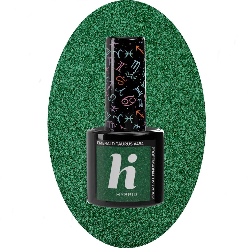 Hi Hybrid Zodiac Hybrid Nail Polish No. 454 Emerald Taurus 5ml