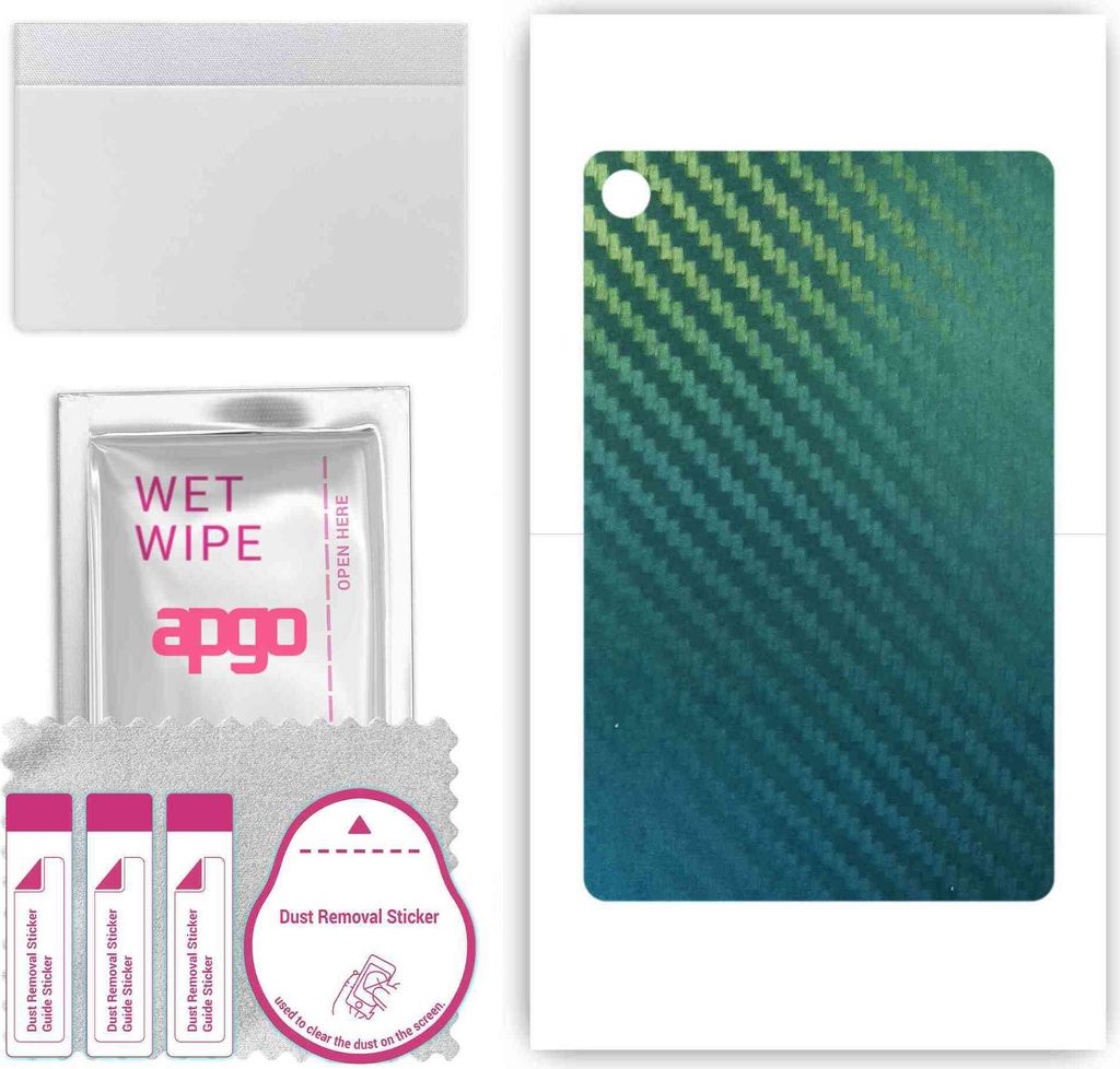 apgo Rückseite Schutzfolie, Skin, kompatibel mit Oppo Pad Air, Hinten Displayschutzfolie aus Vinylfolie, kratzfest, einfache Montage - Kohlenstoff...