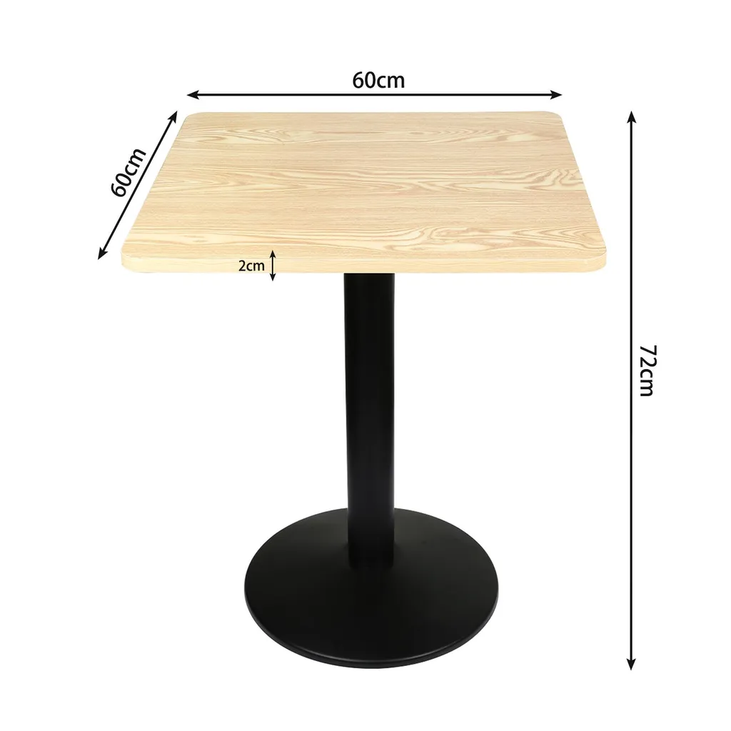 Petite table de jardin 60x60x75cm - Table d'appoint de balcon style rétro - 2