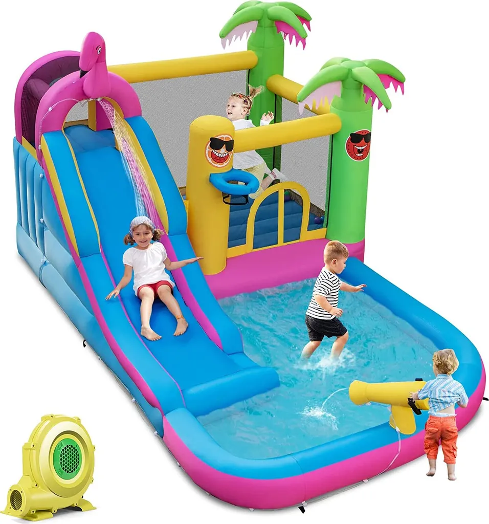 Château Gonflable Géant avec Piscine : Solution Anti-Canicule Enfant
