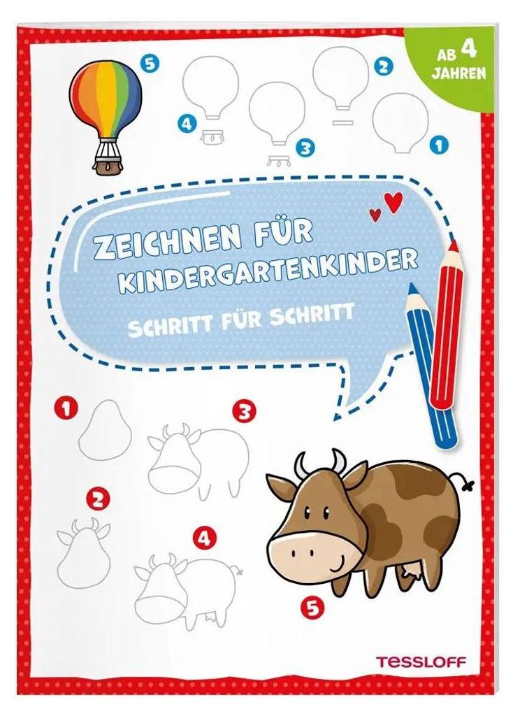 Zeichnen für Kindergartenkinder. Schritt für Schritt Produktbild 