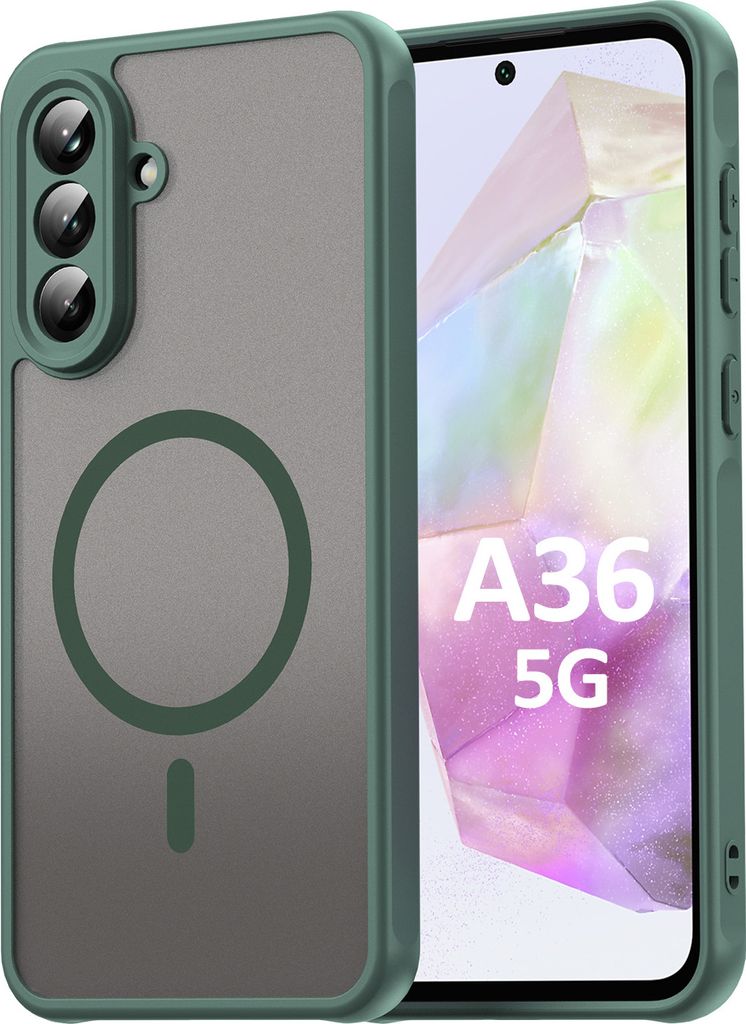 Handyhülle für Samsung Galaxy A36 Matt Case Schutzhülle Kratzfest Passgenau Grün