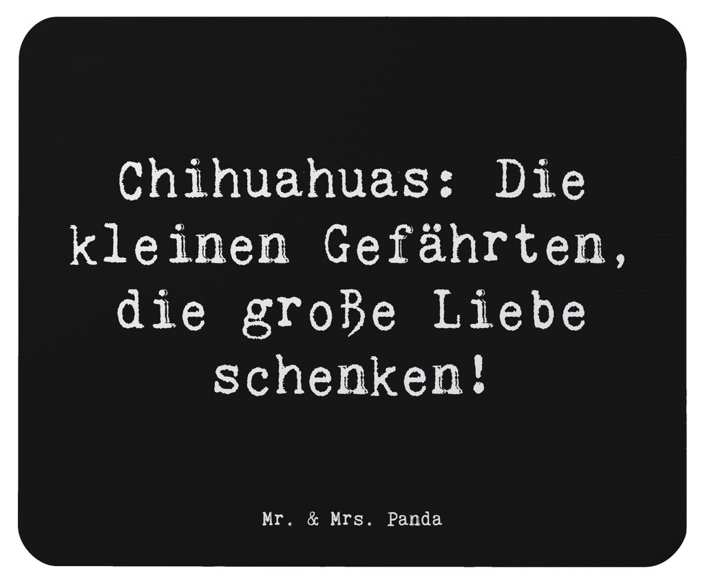 Mr. & Mrs. Panda pc mousepad Spruch Chihuahua Liebe - Produktbild 