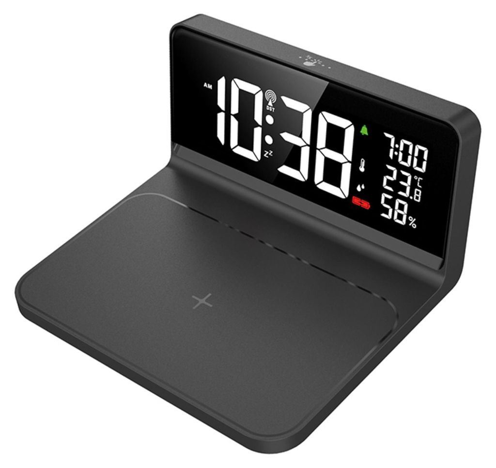 Solight Uhr mit Qi-Wireless-Ladefunktion CA06