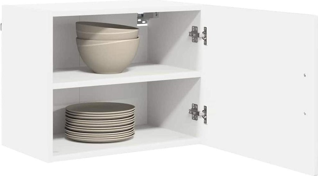 Minimalistisches Küchenschrank Hochglanz Weiß 50 x 31 x 40cm Holzwerkstoff - Best Möbel445300 - Küchenschränke