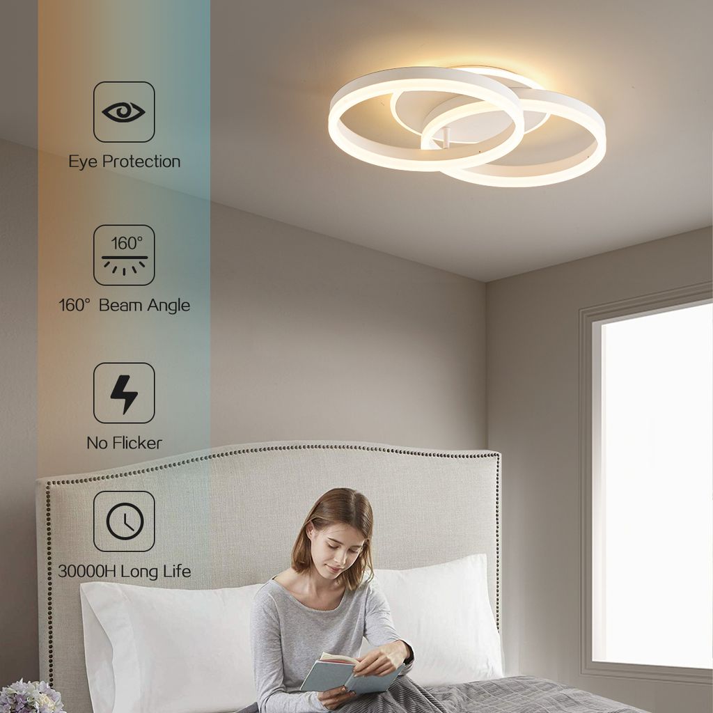 LED Deckenlampe Wohnzimmer 50cm 36W Deckenleuchte Moderne Produktbild 2