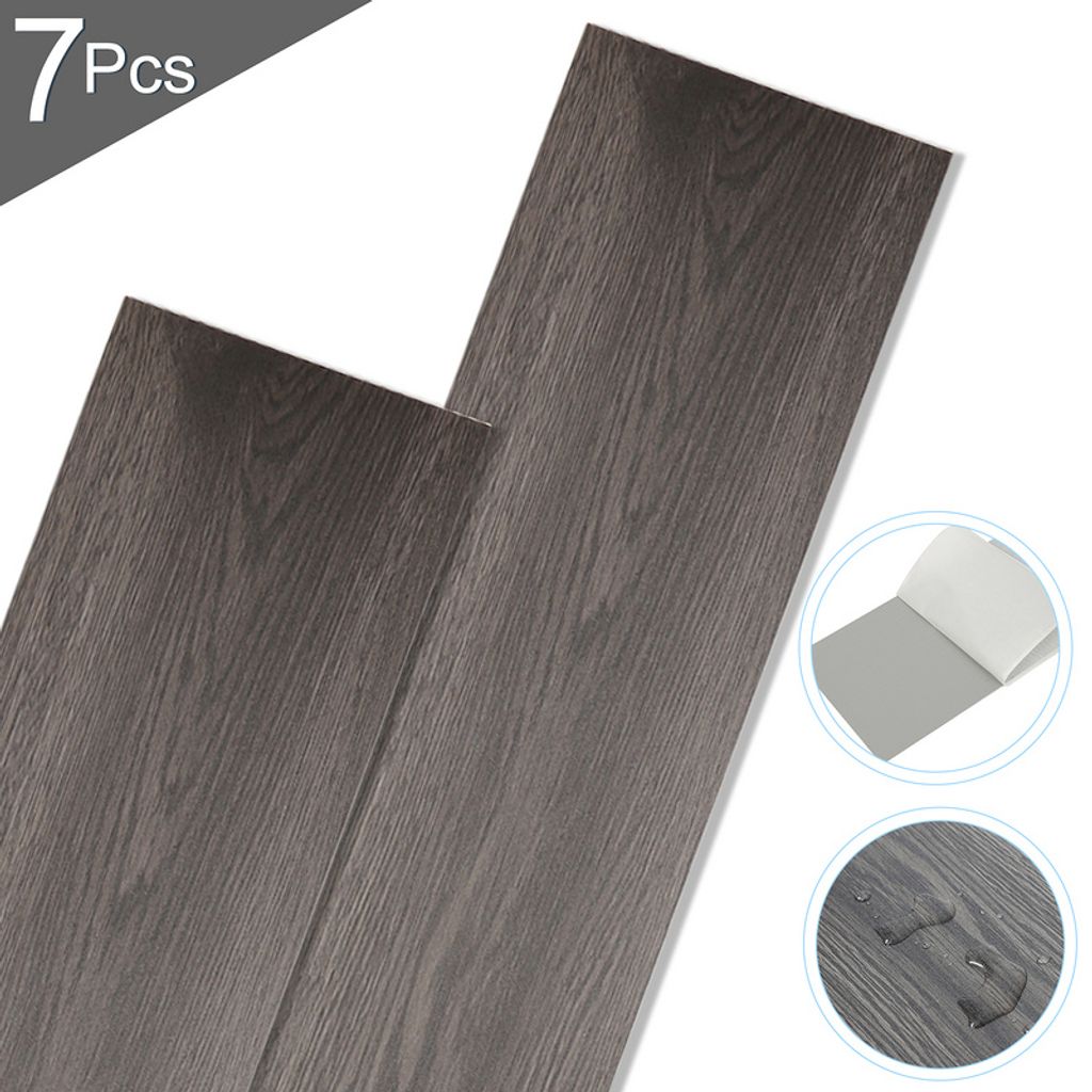EINFEBEN ca.1m2 Vinylboden Vinyl Laminat Selbstklebend Eiche Natur Dielen Planke Night Oak