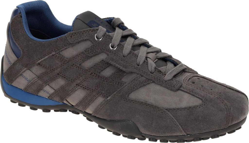 Geox Komfort Schnürschuhe Herren 31393337313235 Grau 45 EU