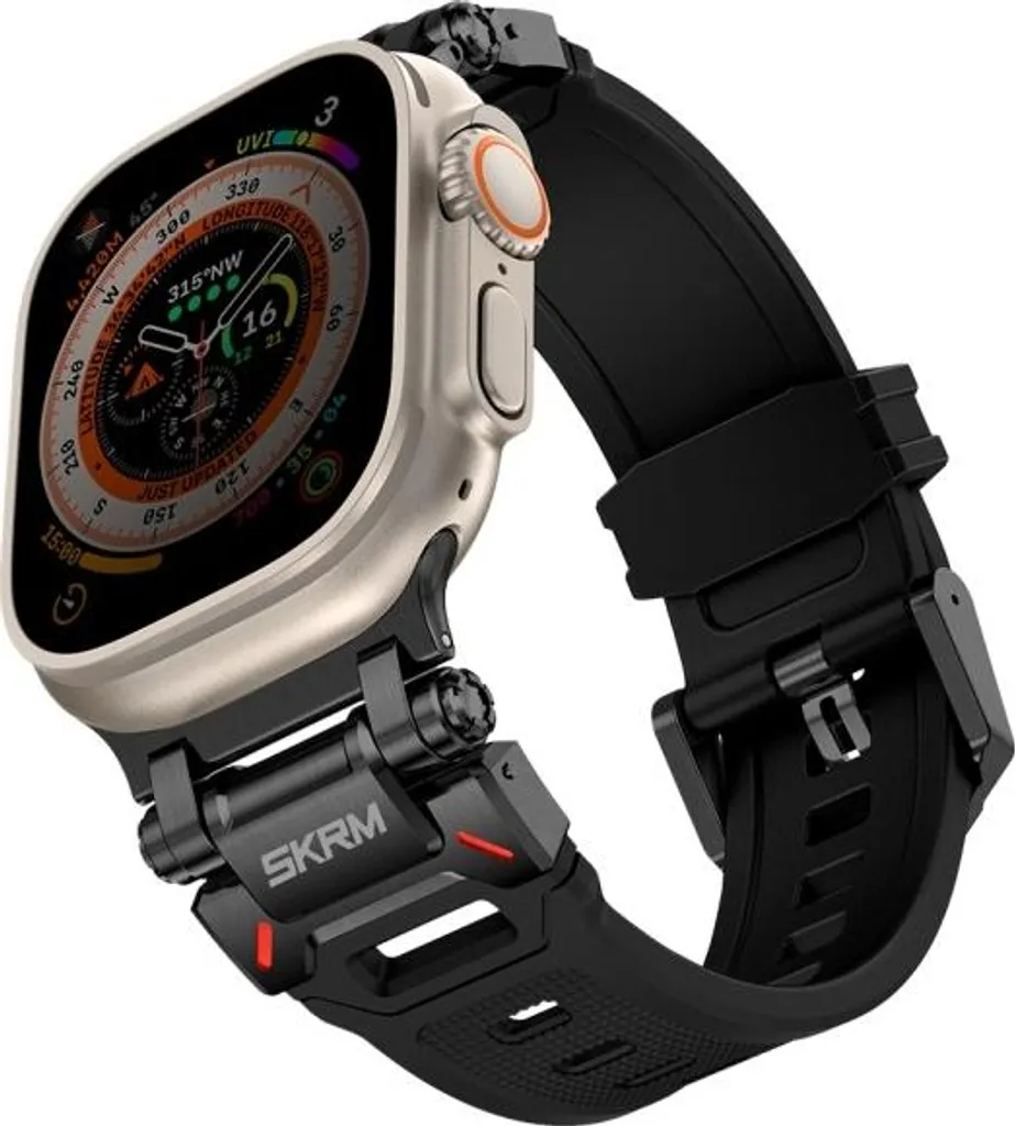 Skinarma Titon Cinturino per Apple Watch Ultra 49mm - Nero Originale - 1