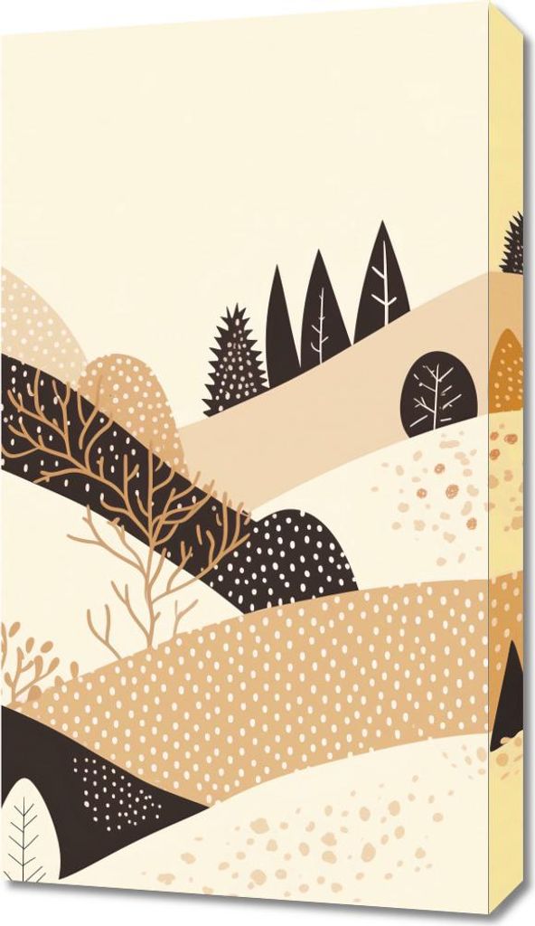 Bild 40x70cm Herbst in den Hügeln