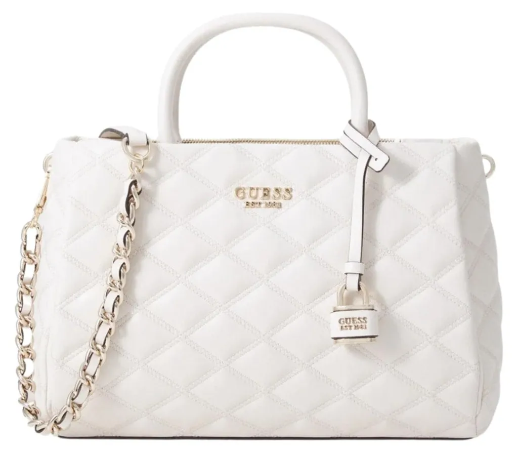 Guess Sac Bandoulière Cruise Vibe Top Zip Off White - Chic et Épuré