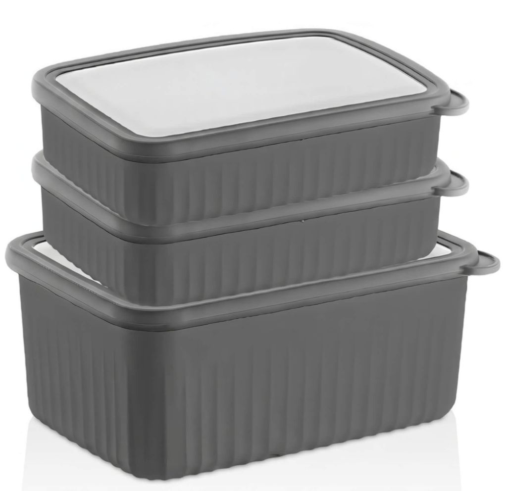 Vorratsdosen mit Deckel Luftdicht, BPA-frei, (3er Set, Produktbild 