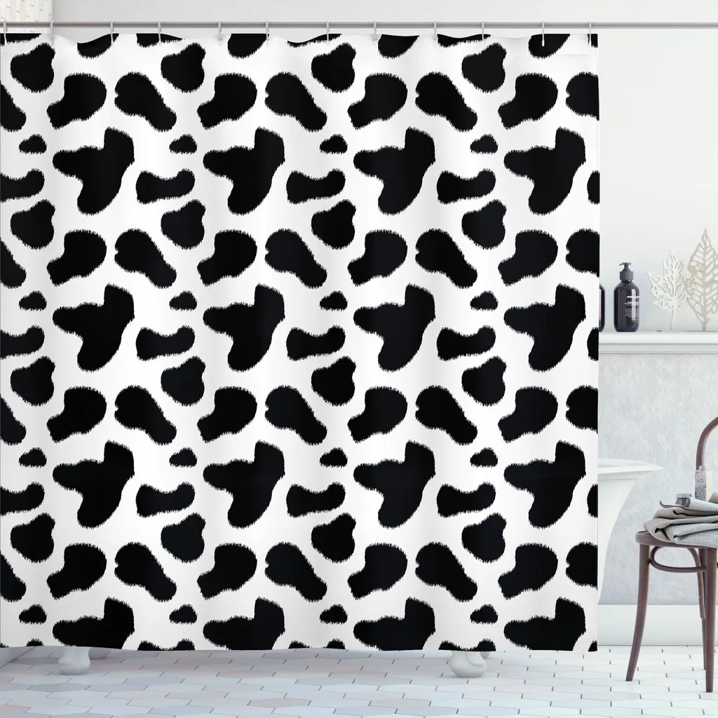 Occasione! Tenda Doccia Stampa Mucca 175x200 - Prezzo Top ABAKUHAUS