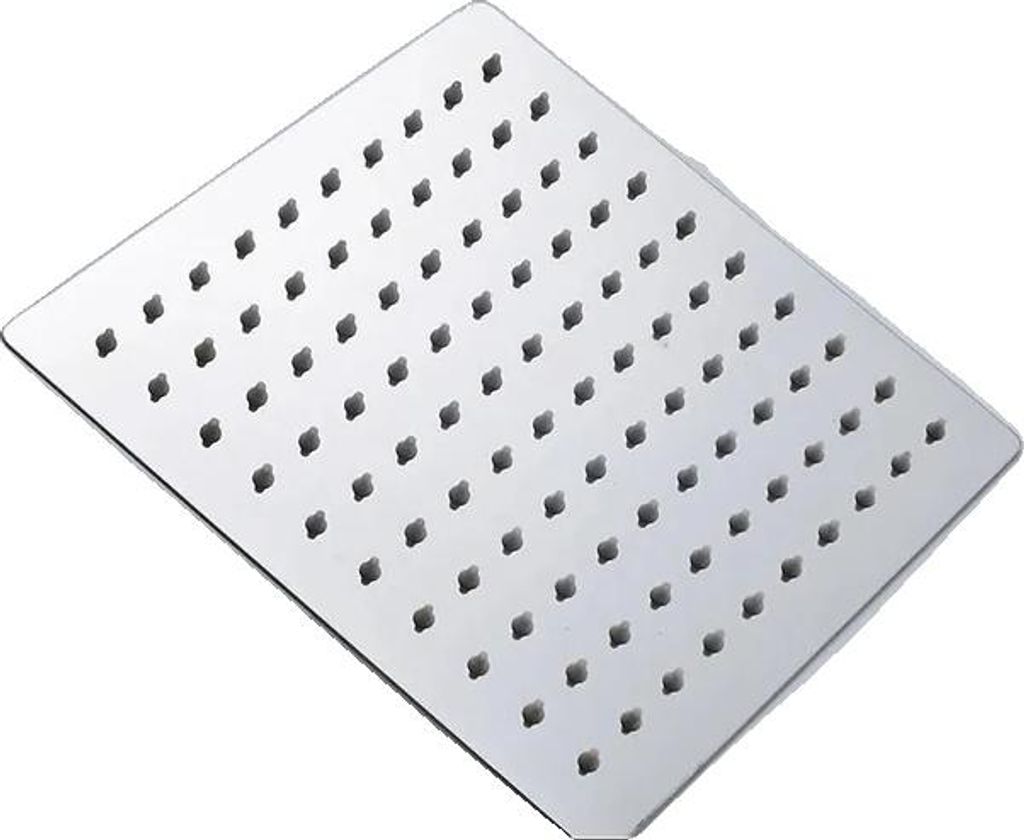 Duschkopf, Edelstahl, Wassersparend, Chrom 16 Zoll