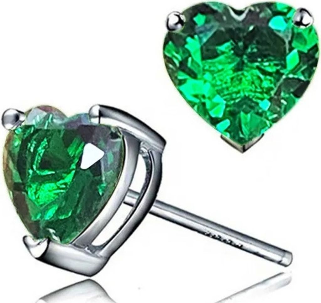 Elegante Small Hearts Ohrringe in Grün – Nickel- und Bleifrei KP29318