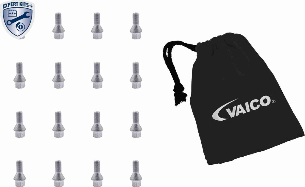 16x VAICO Radschraube M 12 x 1,25 mm 22mm SW17 für FORD KA (RU8) V24-0495-16