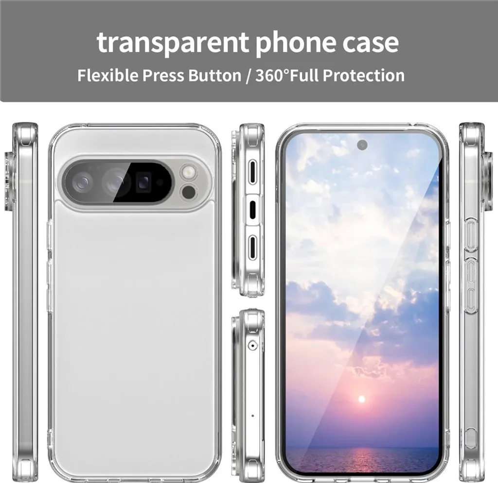 Custodia Google Pixel 10 Pro XL - Cover Phonesta HybridAir Trasparente - 9
