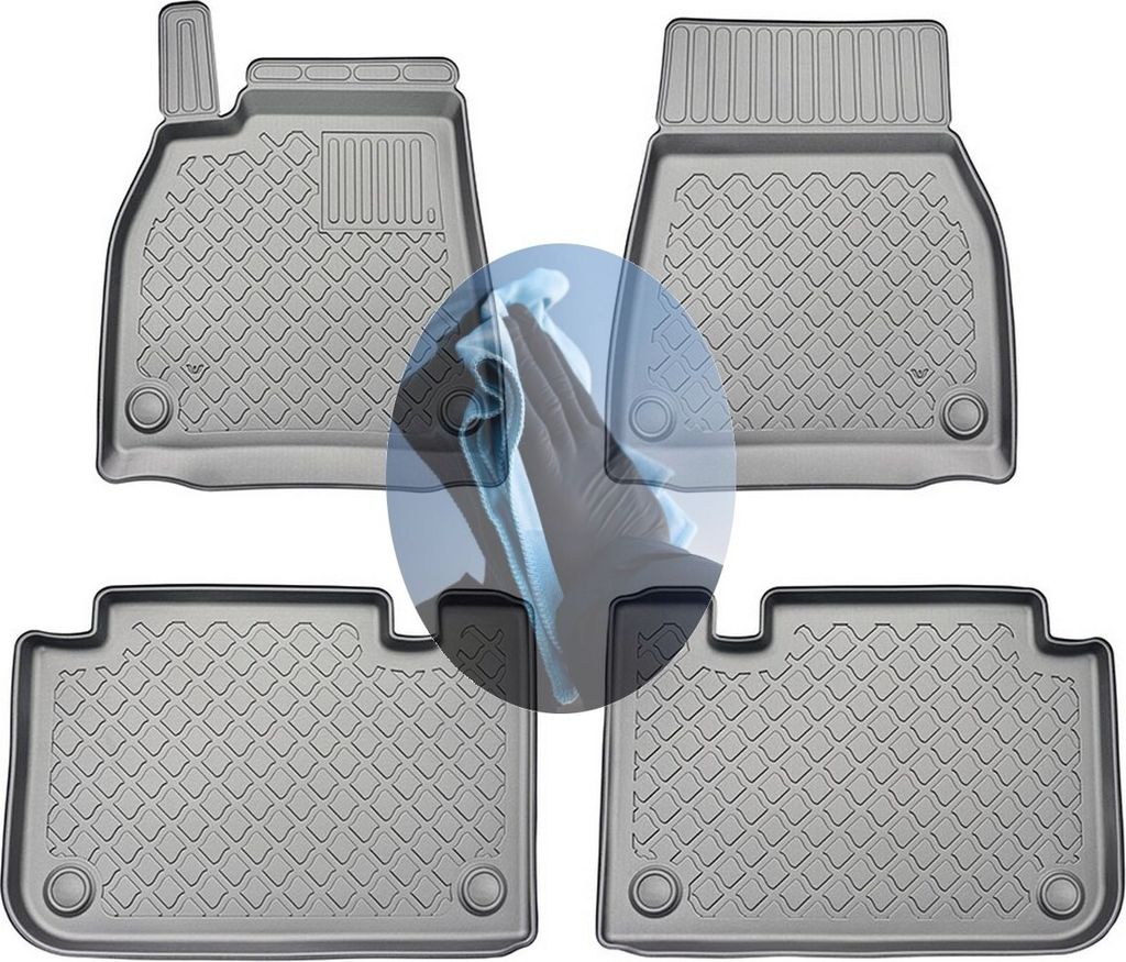 Z522591 TPE-Gummifußmatten kompatibel mit Tesla Model S Long Range Facelift Liftback Fastback Schräghecklimousine 5-türer 2021-