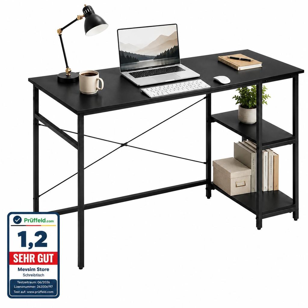 Lina® Computertisch, im Industrie Design, aus Holz, Produktbild 