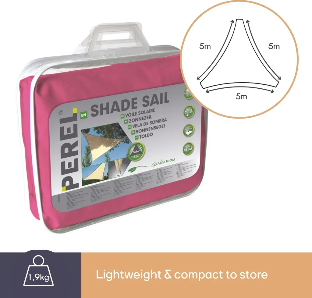 Offerta Tenda da Sole Rosa 5m GSS3500FU - Vela per Terrazzo - 11