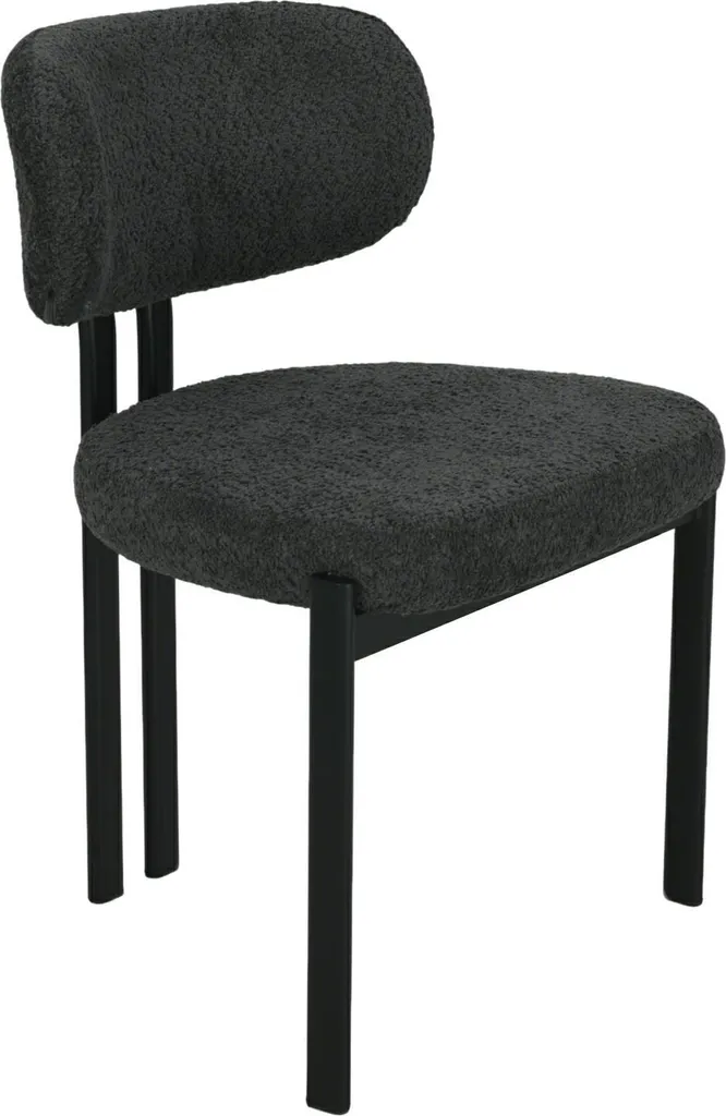 Specifiche Sedia HowHomely Imbottita Nera | Struttura in Metallo
