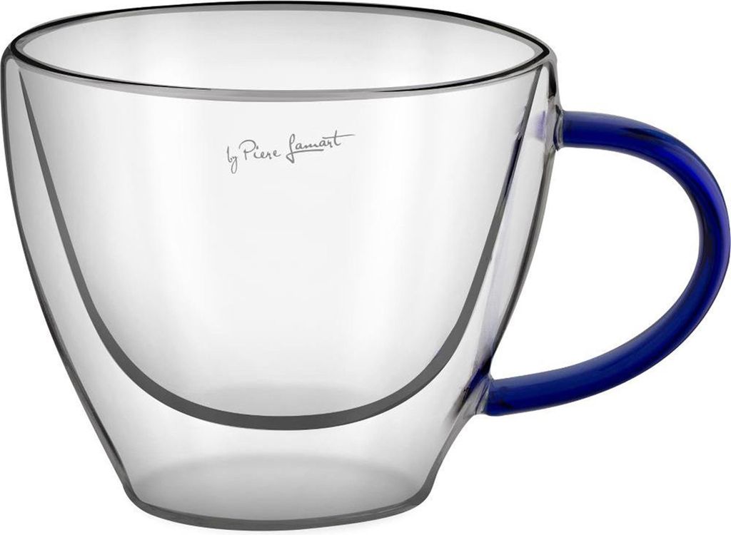 Lamart thermosklenice LT9116 VASO Set Cappuccino 190 ml 2 ks modrý