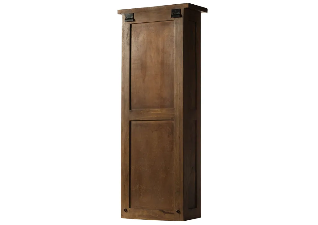 Armoire murale RAILWAY #480 manguier huilé avec porte sur rail - 12