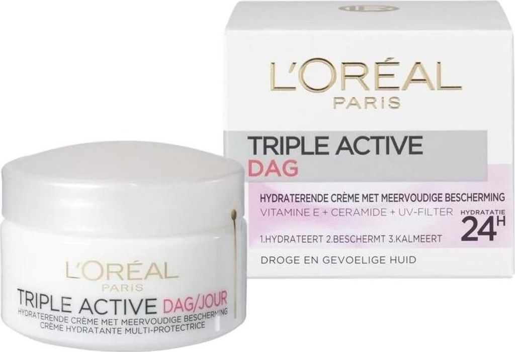 L'Oréal Paris Triple Active für trockene Haut (50 ml)