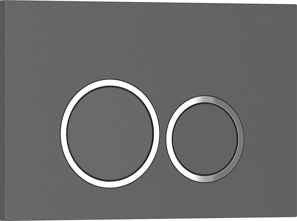 Mexen Tex 01 pulsante di risciacquo, grigio - 6101-05 Immagine del prodotto 