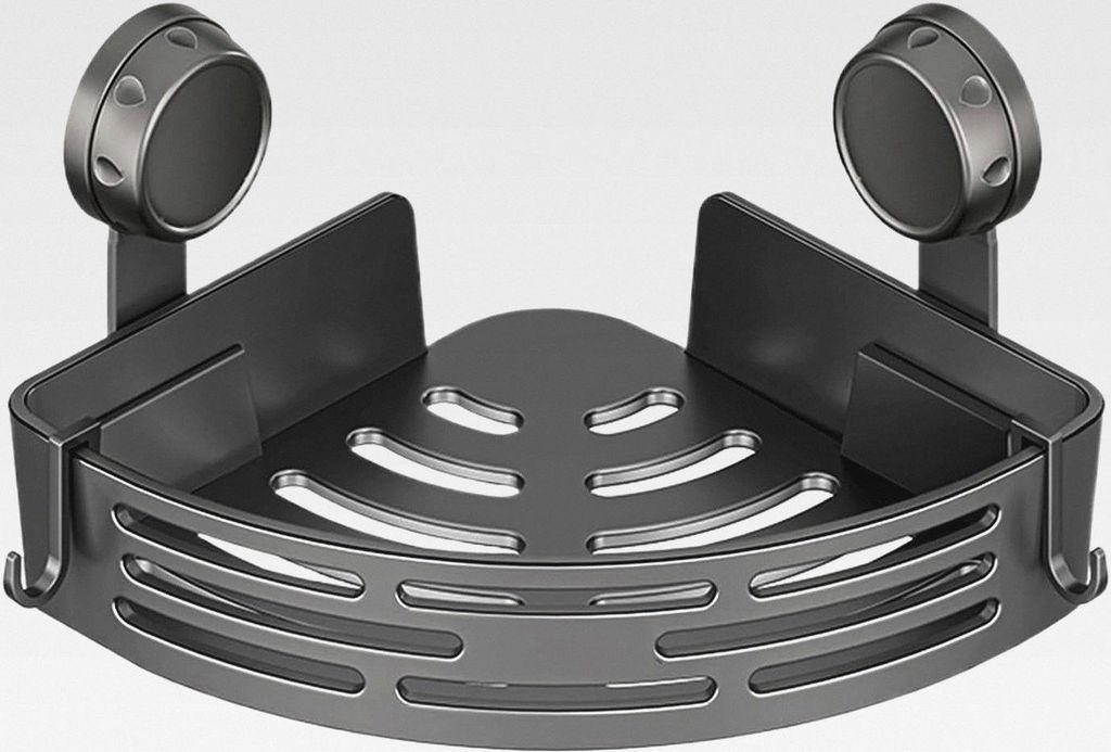 Duschregal mit Saugnapf, ohne Bohren, abnehmbarer Badezimmer-Wand-Organizer, wasserdichtes Shampoo, Aufbewahrung zu Hause, weiß, für Toilettenart...