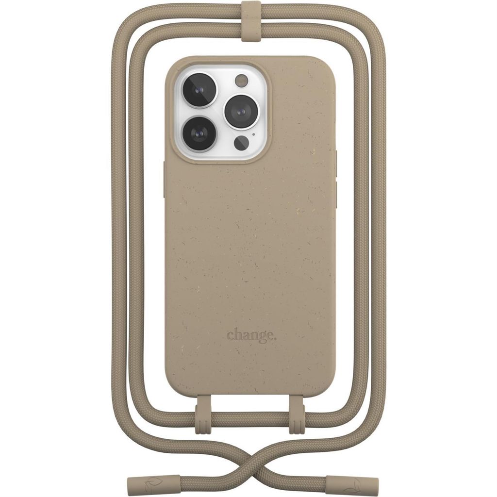Woodcessories Change Hülle iPhone 14 Pro Max – 2-in-1 Modulares Design mit abnehmbarem Lanyard – Schützender erhöhter Rahmen – Kompostierb...