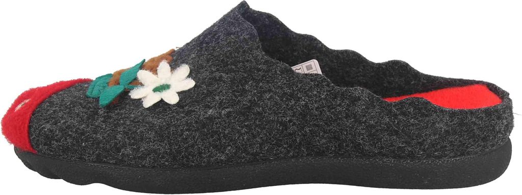 MayBe Clogs & Hausschuhe in Übergrößen Schwarz MB65040 große Damenschuhe