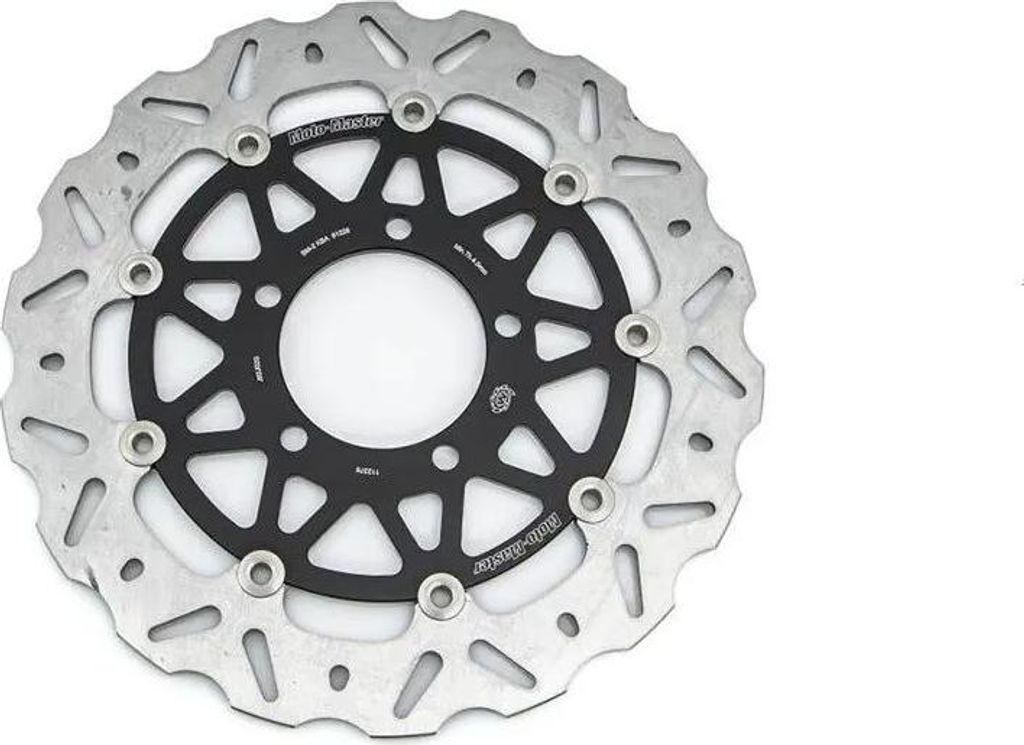 Moto-master Nitro 112376 Schwimmende Vordere Bremsscheibe Silber Silber One Size