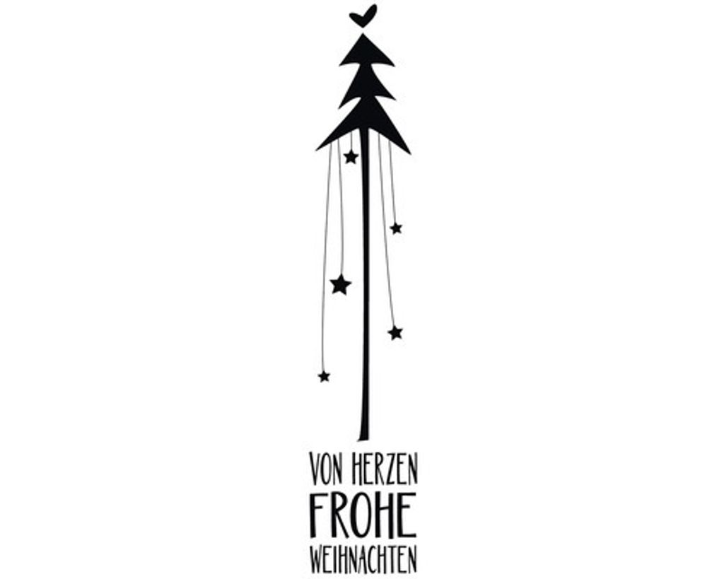 Rayher von Herzen frohe Weihnachten Motivstempel Weihnachtsbaum 3,0 x 12,0 cm
