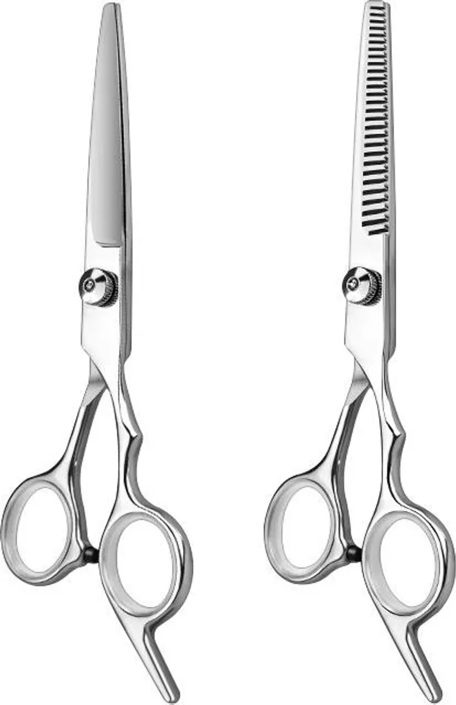 Kit Barbiere INF 5 Pezzi: Forbici Capelli Regolabili Acciaio Inox - 3
