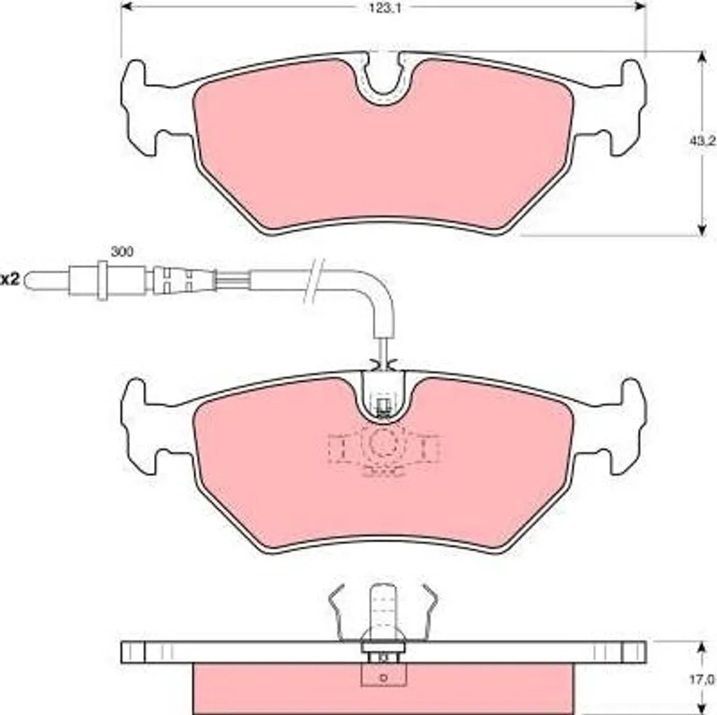 Plaquettes de frein TRW GDB1258 OE E172279 pour Evasion Ulysse Zeta 806