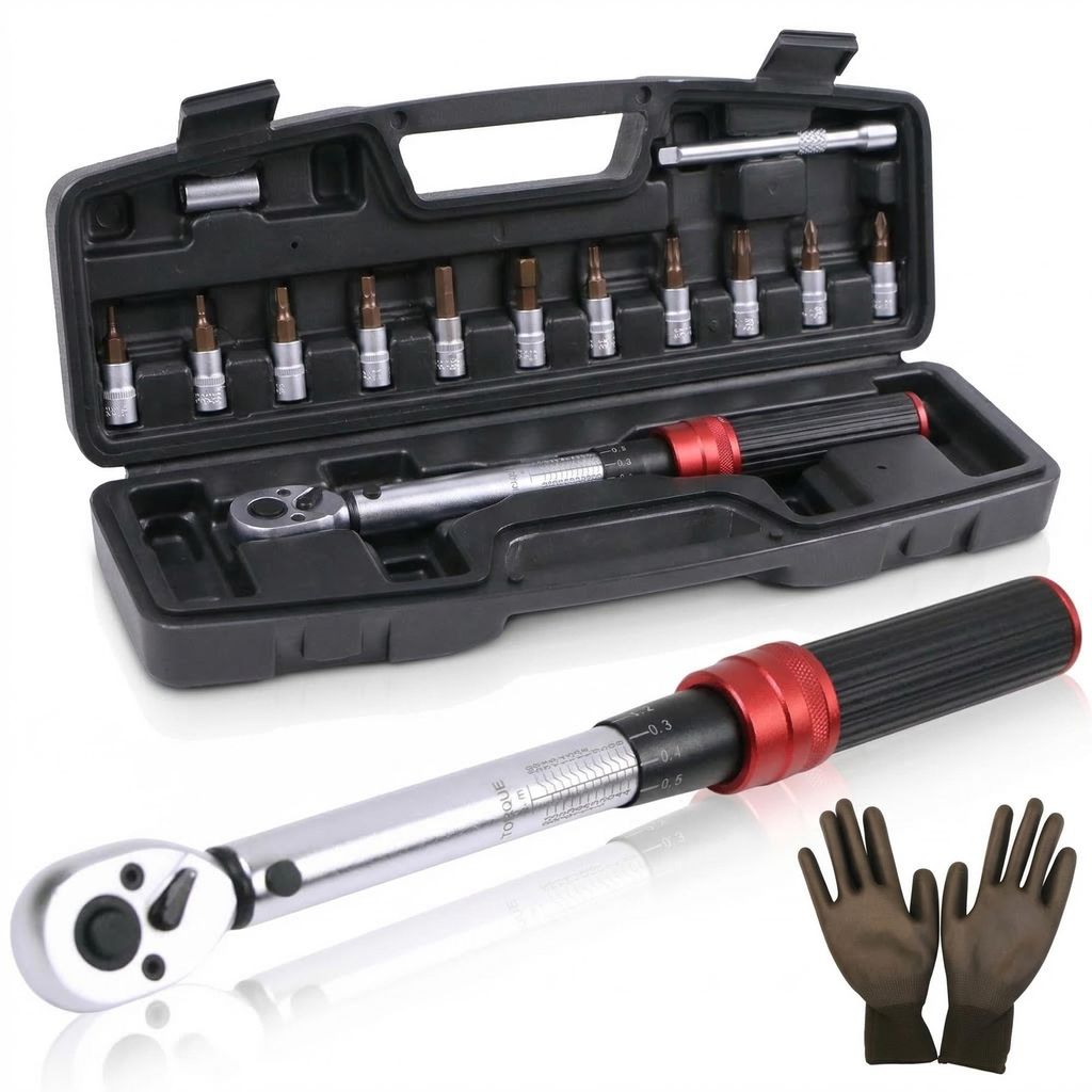 Mucola Drehmomentschlüssel Set 1/4" 72 Zähne 3-25Nm Produktbild 