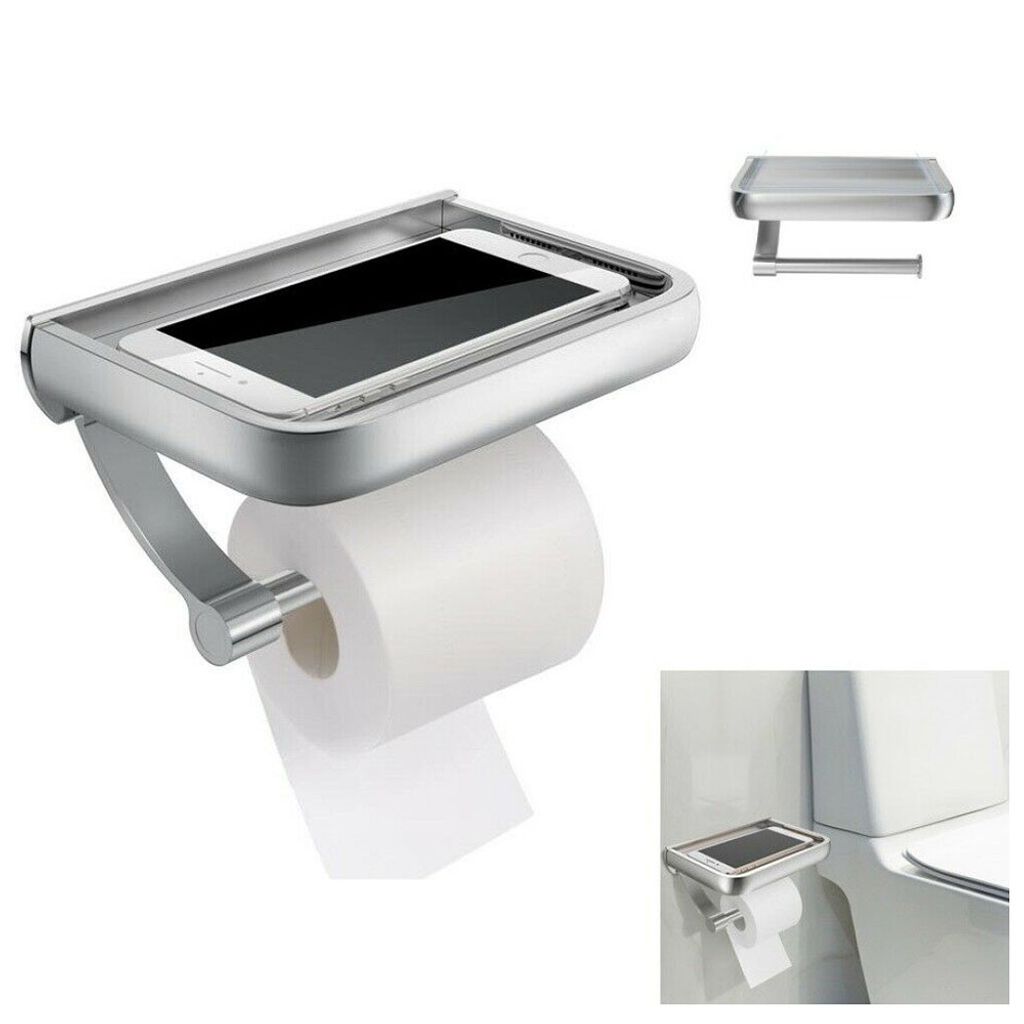 Toilettenpapierhalter WC Klopapierhalter Ohne Bohren Edelstahl Klorollenhalter