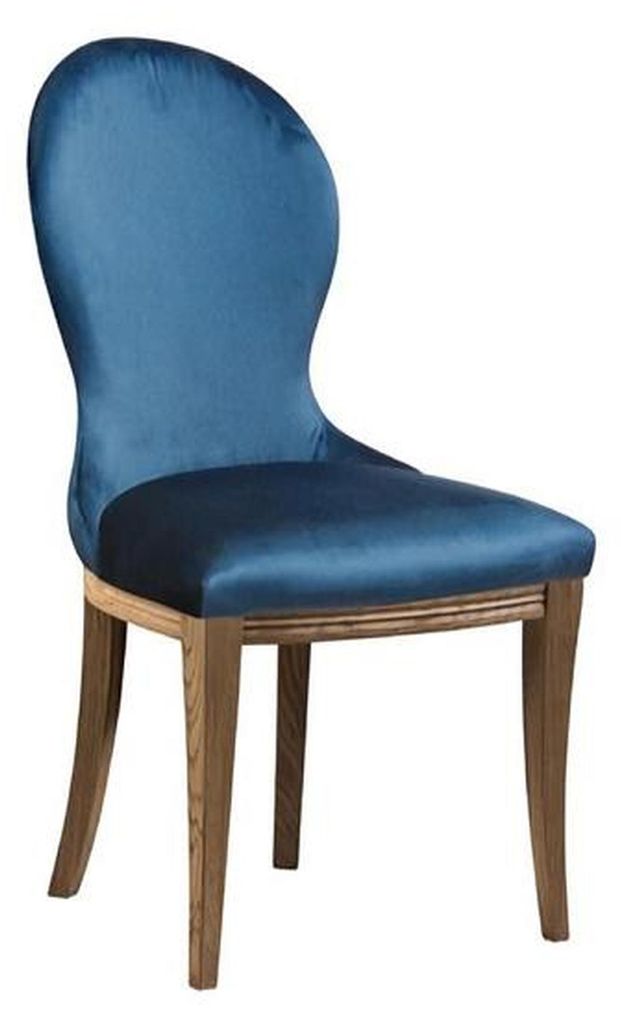 Blau Stuhl Designerstuhl Esszimmerstuhl Relaxstuhl Holzstuhl Lehnstuhl
