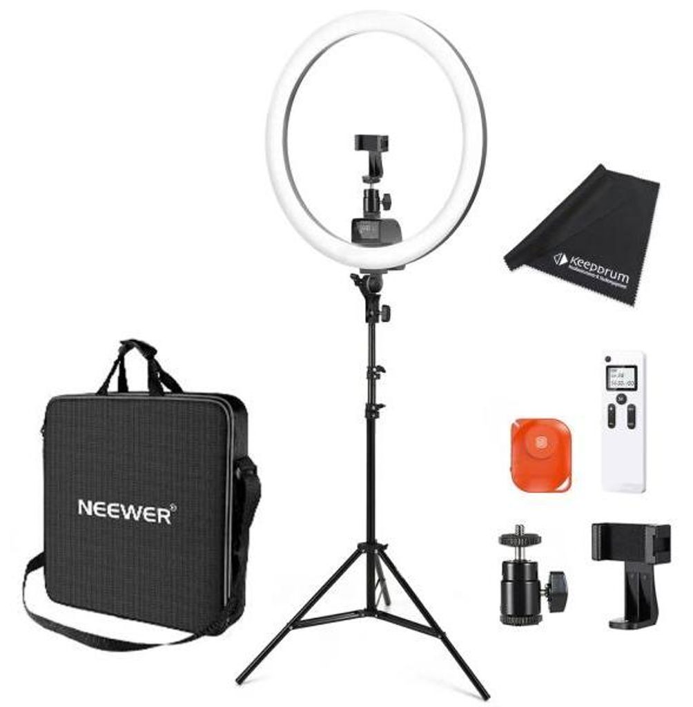 Lampada LED ad anello Neewer SRP18-2.4G con telecomando e Immagine del prodotto 